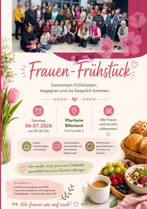 Flyer Frauenfrühstück - KFD Billerbeck Flyer Frauenfrühstück
