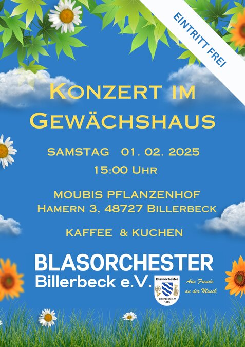 Konzert im Gewächshaus