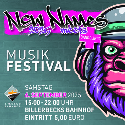 Plakatmotiv New Names Festival