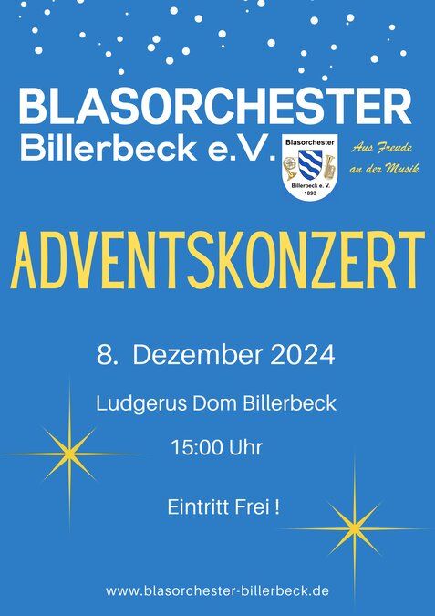 Adventskonzert Blasorchester Billerbeck