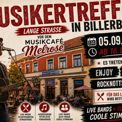 Plakat zum ersten MUSIKERTREFF in Billerbeck