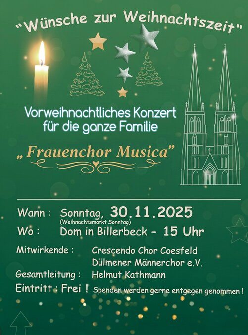 Einladung Adventskonzert Einladung Adventskonzert