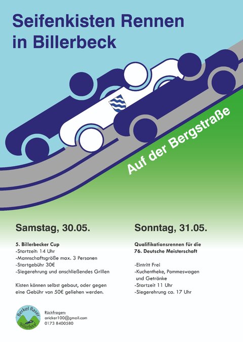 Flyer Seifenkistenrennen - Berkel-Raser Billerbeck Flyer Seifenkistenrennen